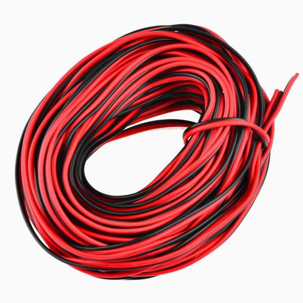 Cavo per Strisce 22AWG 2poli 1 Canale + - 0.325mmq 10 metri 2 conduttori