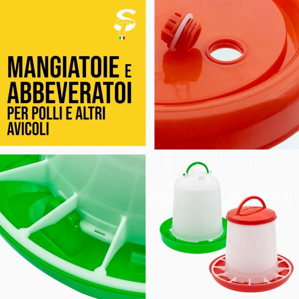 STI Mangiatoie varie misure per Polli Pollame Galline alta qualità 