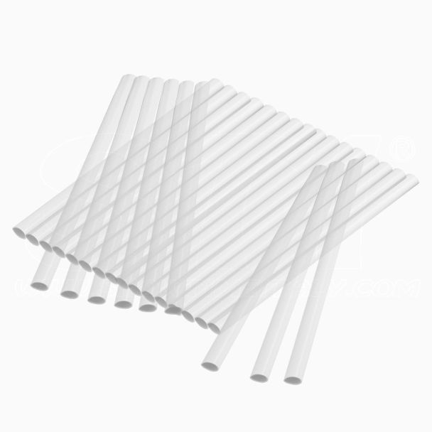 Clips per Fascia frangivista trasparenti in PVC 25pz 19cm (tagliabili a 4.6cm)