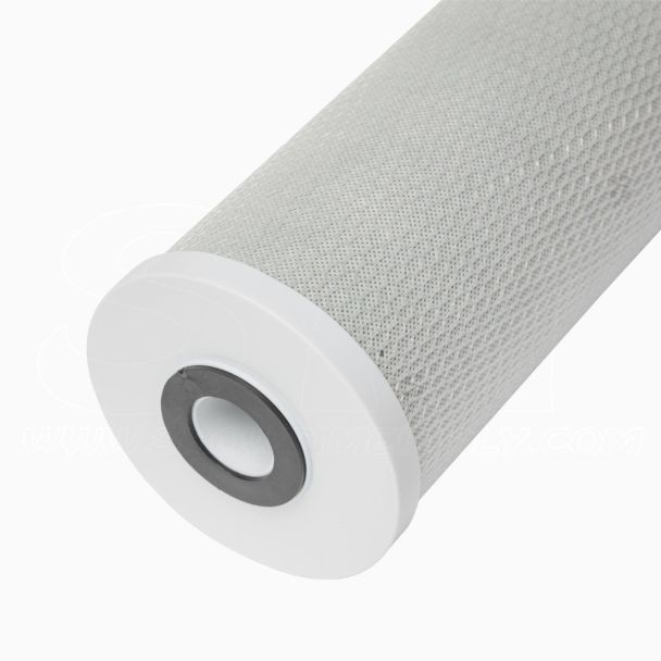 Filtro 20” 4.5” Jumbo CTO 5 Micron Carbone in Blocco Cartuccia Filtraggio Acqua