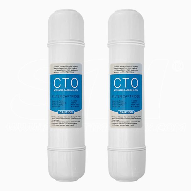 STI Set 2 filtri CTO di ricambio per sistema filtraggio carbone, compatibili WATER2BUY , STIDROP, CULLIWATER