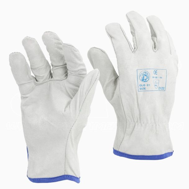 STI Guanti in Pelle Bianco Orlato alta qualità lavoro antinfortunistica 9 L 1 Paio