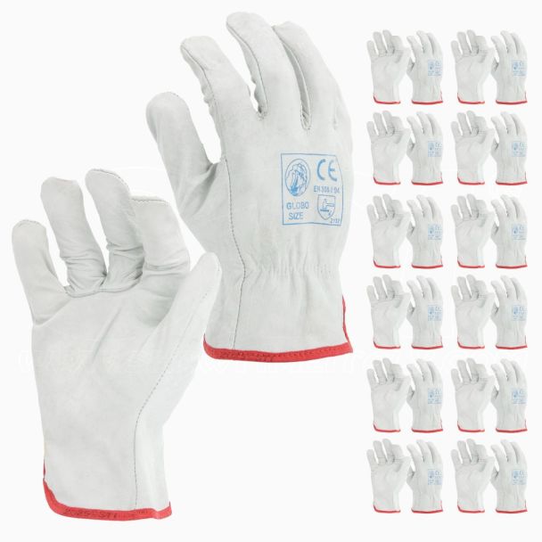 STI Guanto Fiore Vitello Bianco Orlato Ottima Resistenza 11 XXL ( Pacco da 12pz )