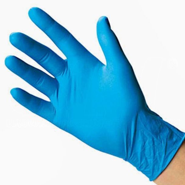 Guanti da lavoro in Nitrile Monouso Senza Lattice Talco Guanto no Polvere 100 pz Taglia L