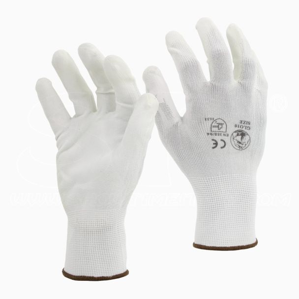 STI Guanti da lavoro Spalmati in PU poliuretano Bianco 11 XXL 1 Paio