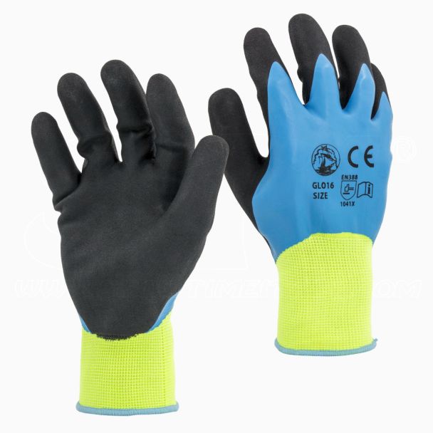 STI Guanti Impermeabili con palmo spalmato in lattice antiscivolo 7 S 1 Paio