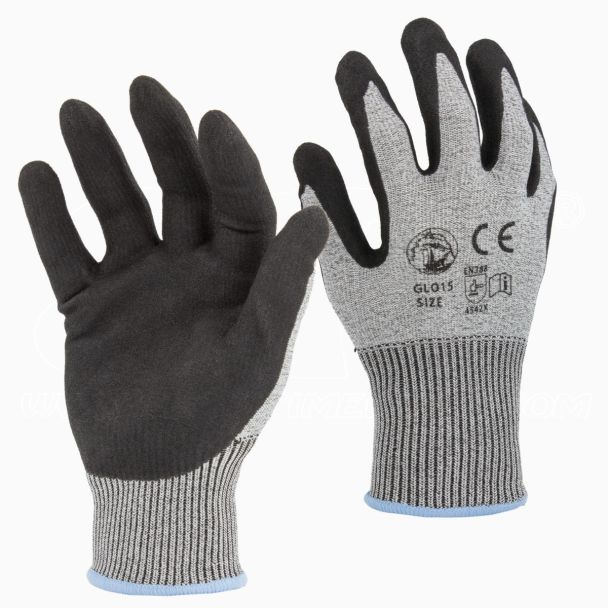 STI Guanti Anti Taglio antiscivolo palmo spalmato in nitrile touchscreen 7 S 1 Paio