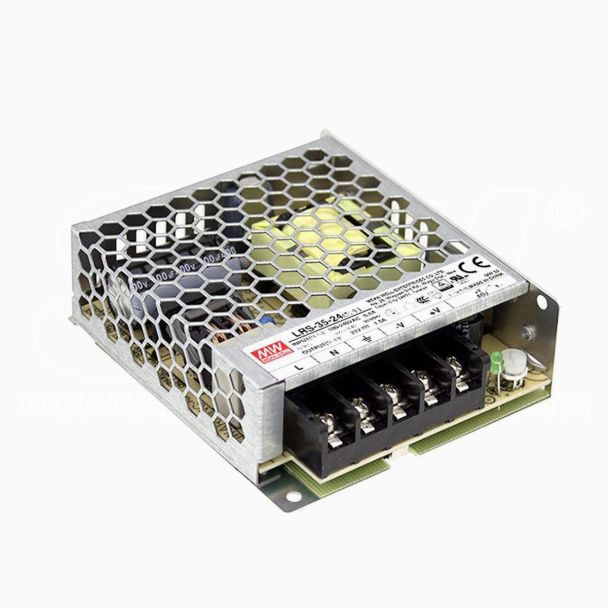 Alimentatore Professionale Meanwell 35W DC 24V 1,5A LRS-75-35 5 Anni garanzia
