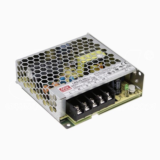 Alimentatore Professionale Meanwell 75W DC 24V 3A LRS-75-24 5 Anni garanzia