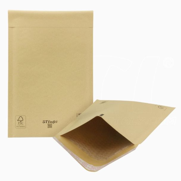 Buste Postali Imbottite Ecologiche 20pz 184x305mm (interno) chiusura adesiva. Buste spedizione con protezione oggetti documenti STIm@il