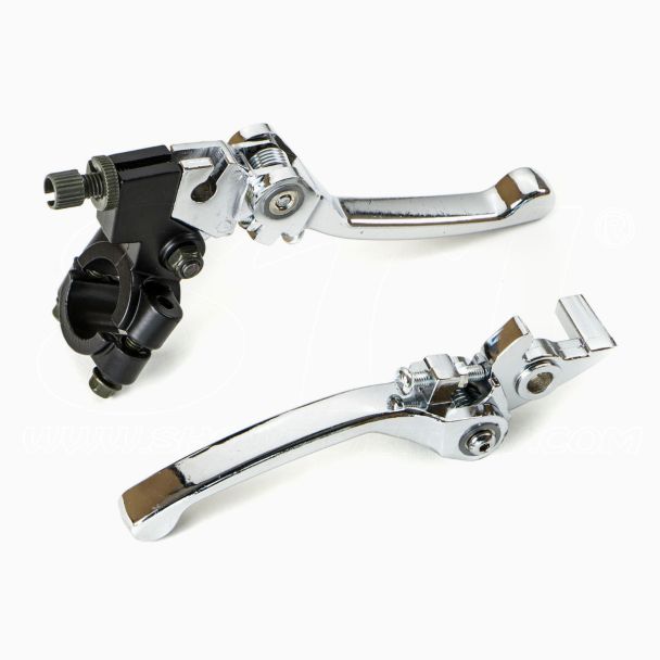 Coppia Leve Freno e Frizione Pitbike Cross Motard Ripiegabili