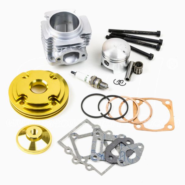 Kit Cilindro 50cc Testa CNC Scomposta per Minimoto Racing Completo ORO spinotto 12mm STI