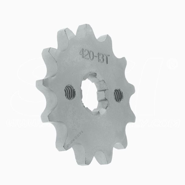 STI Pignone Anteriore per catena 420 Ø17mm 13 denti per 50cc 70cc 90cc 110cc 125cc 140cc 150cc 160cc Dirt Pit Bike Mini Bike ATV Quad