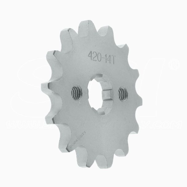 STI Pignone Anteriore per catena 420 Ø20mm 14 denti per 50cc 70cc 90cc 110cc 125cc 140cc 150cc 160cc Dirt Pit Bike Mini Bike ATV Quad