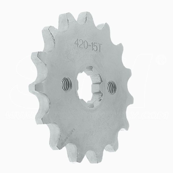 STI Pignone Anteriore per catena 420 Ø20mm 15 denti per 50cc 70cc 90cc 110cc 125cc 140cc 150cc 160cc Dirt Pit Bike Mini Bike ATV Quad