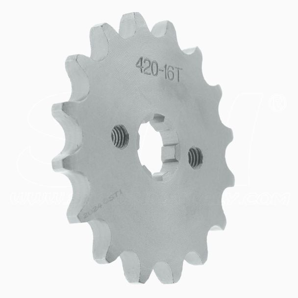 STI Pignone Anteriore per catena 420 Ø20mm 16 denti per 50cc 70cc 90cc 110cc 125cc 140cc 150cc 160cc Dirt Pit Bike Mini Bike ATV Quad