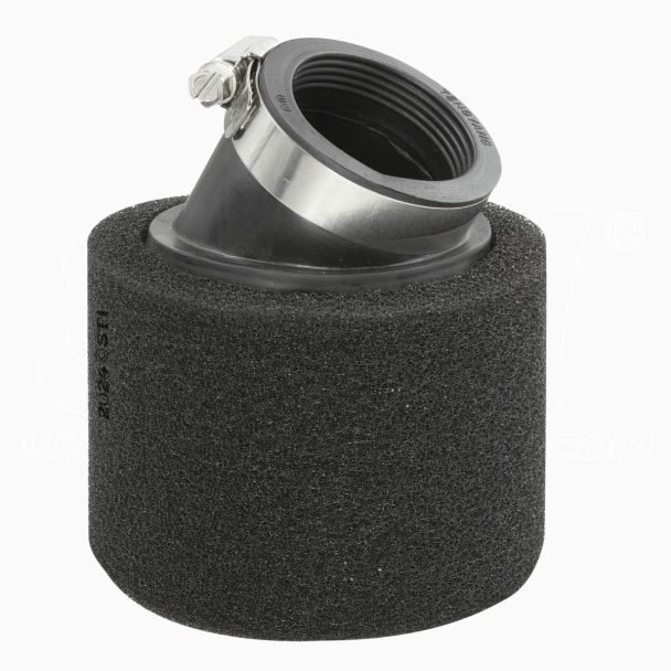STI Filtro aria in spugna con attacco Ø44mm Angolato 45° inclinato colore Nero