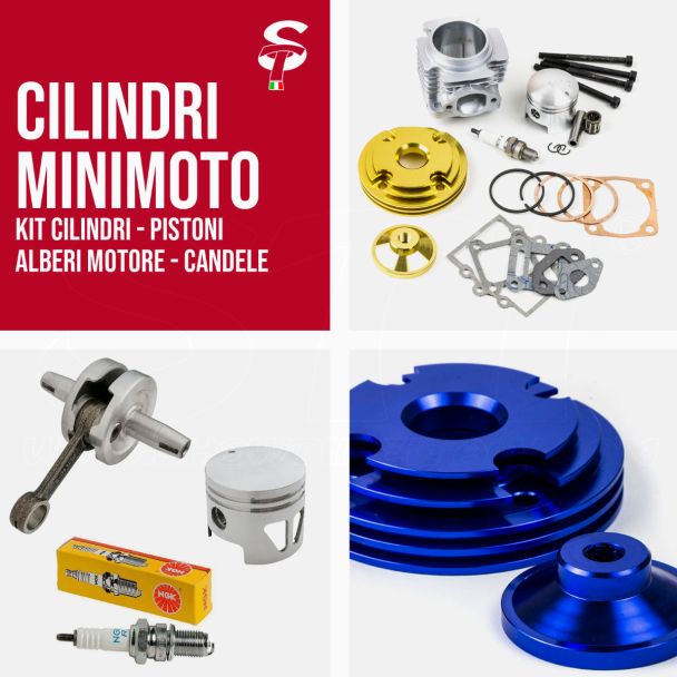 Cilindros Racing Minimoto Minicross pistón árboles Vela