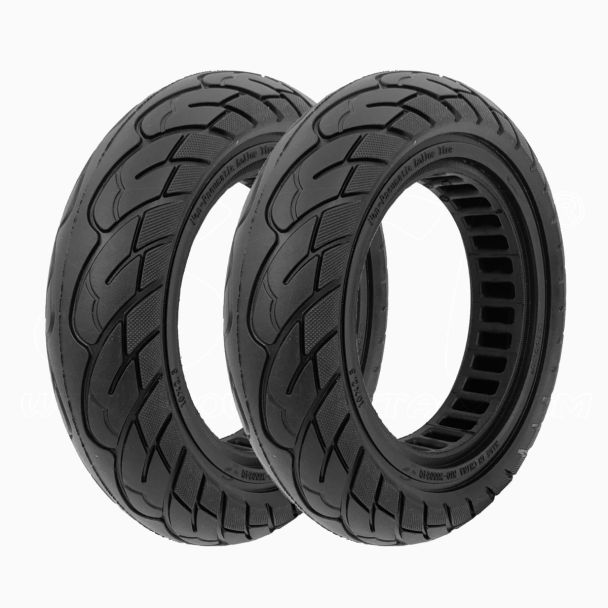 Set 2 Gomma treno 10x2.5” Piena Monopattino Xiaomi Mijia M365 Ninebot G30 etc.