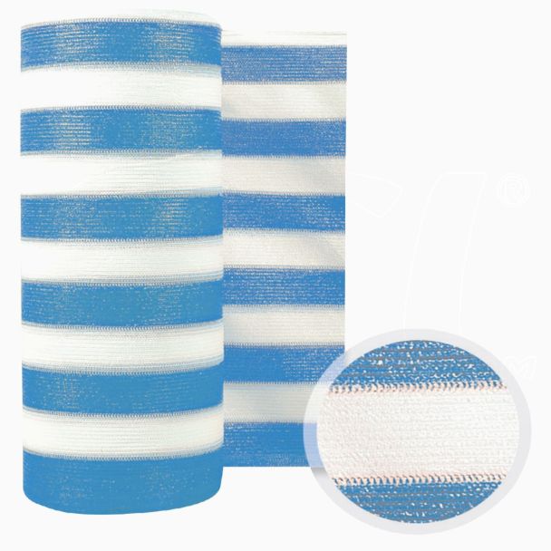 Rete Barrè Telo bianco/azzurro frangisole frangivista Piscina Mare H 100cm x50mt