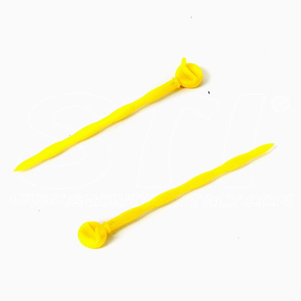 Ago per teli rete raccolta olive in pvc a testa tonda 250pz colore giallo 