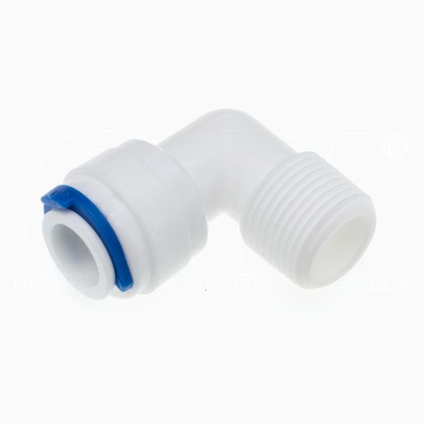 Connettore a Gomito Fast 3/8” F - Filetto 3/8” M