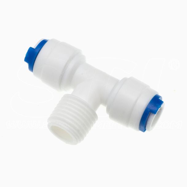 Connettore a T Fast 1/4” F – Filetto 1/4” M - Fast 1/4” F