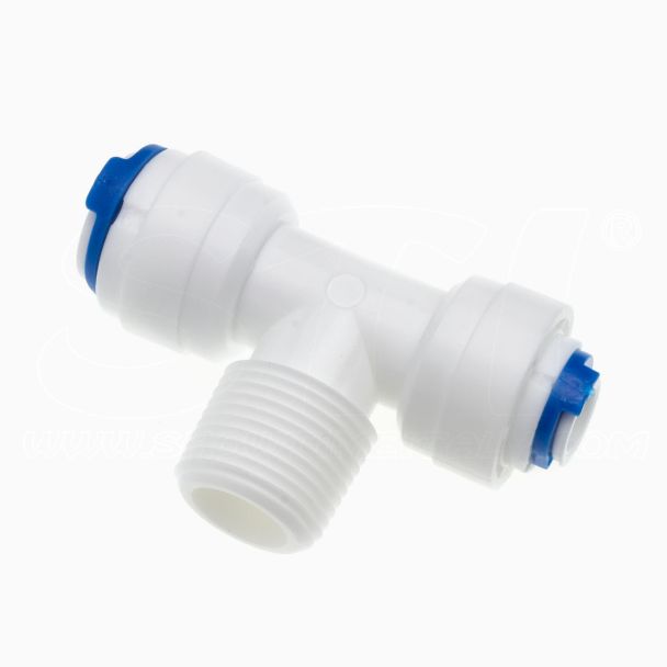 Connettore a T Fast 1/4” F – Filetto 3/8” M - Fast 3/8” F