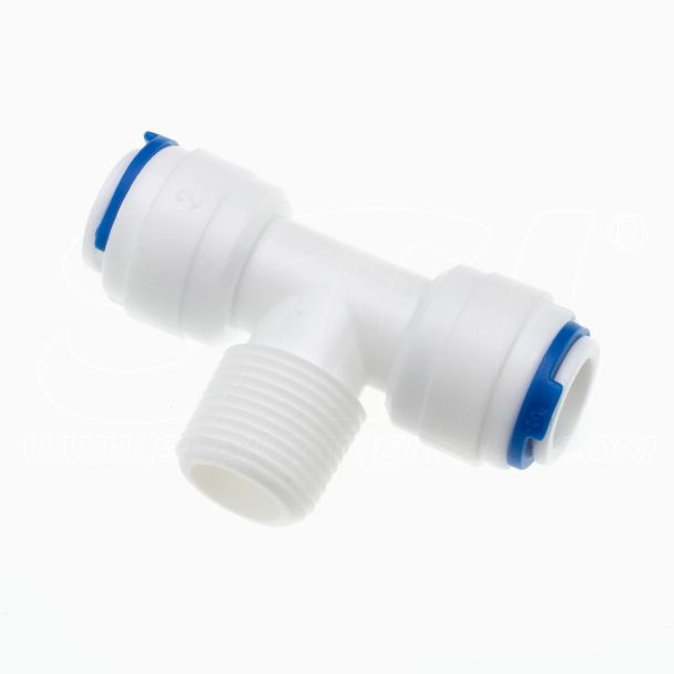Connettore a T Fast 3/8” F – Filetto 3/8” M - Fast 3/8” F