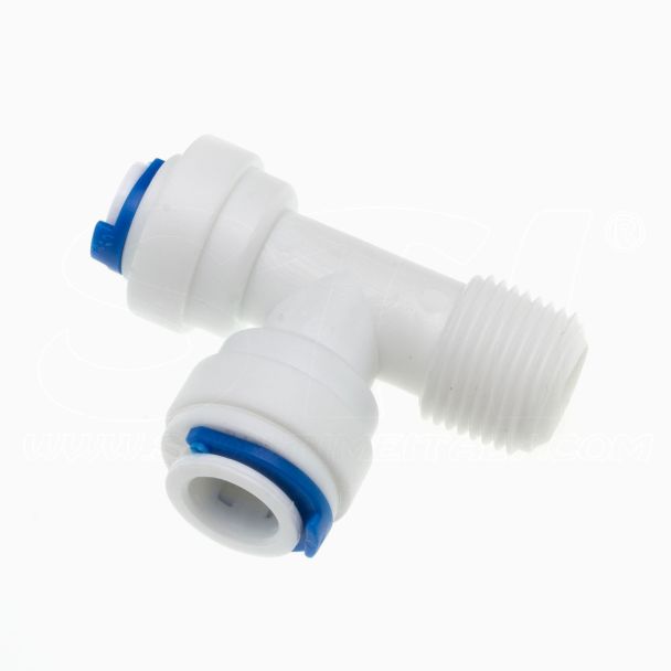 Connettore a T Fast 1/4” F – Fast 3/8” F - Filetto 3/8” F