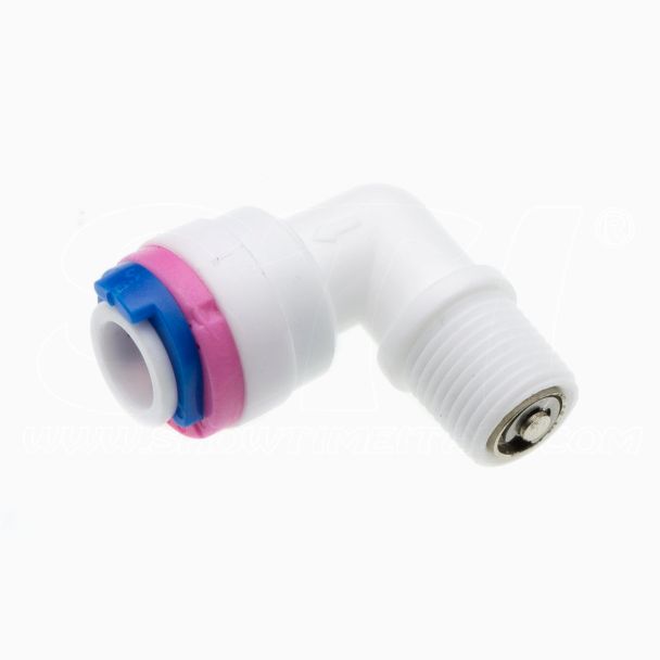Connettore Gomito Valvola di Ritegno Fast 1/4” F – Filetto 1/8” M