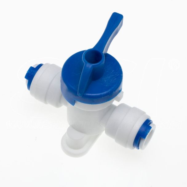 Valvola PVC a Sfera Dritta IN Fast 1/4” F – OUT Fast 1/4” F