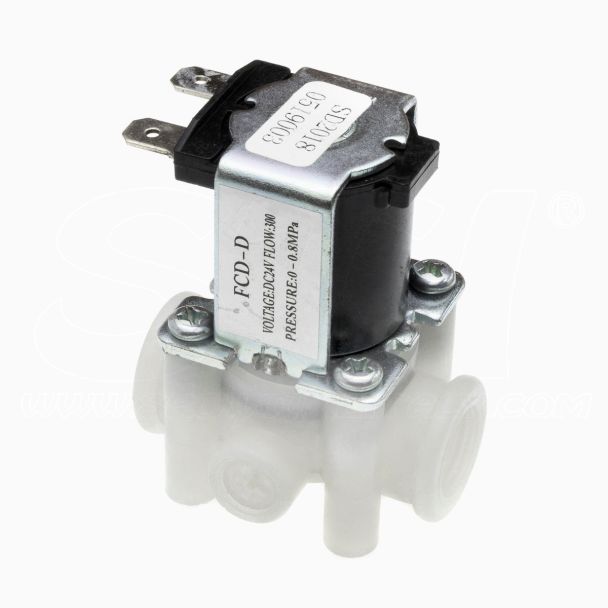 Valvola Solenoide 1/4” con Limite di Flusso Acqua Osmosi Inversa