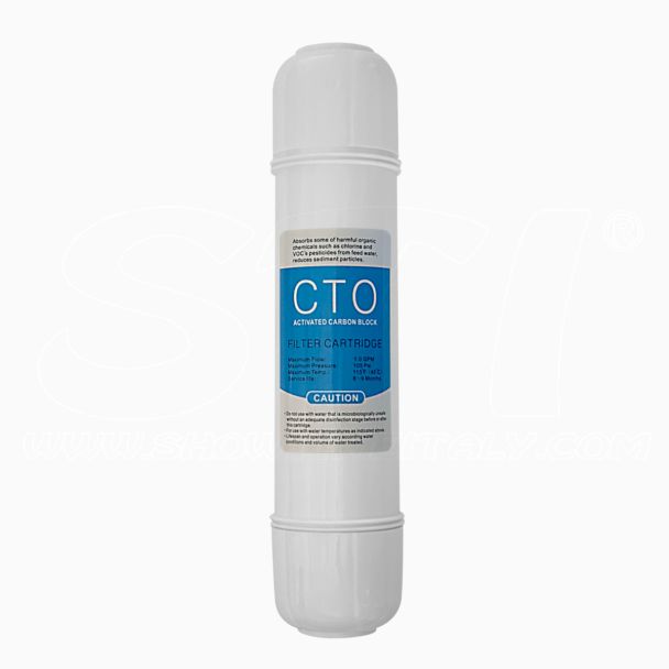 Cartuccia Filtro a Carboni Attivi in Blocco CTO33 attacco fast da 3/8”