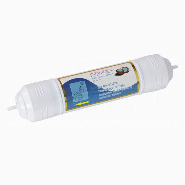 Cartuccia Filtro a Carboni Attivi in Granuli GAC33 attacco fast da 1/4”
