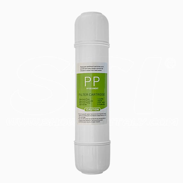 Cartuccia Pre Filtro Sedimenti in Spugna di Polipropilene PP33 attacco fast 1/4”