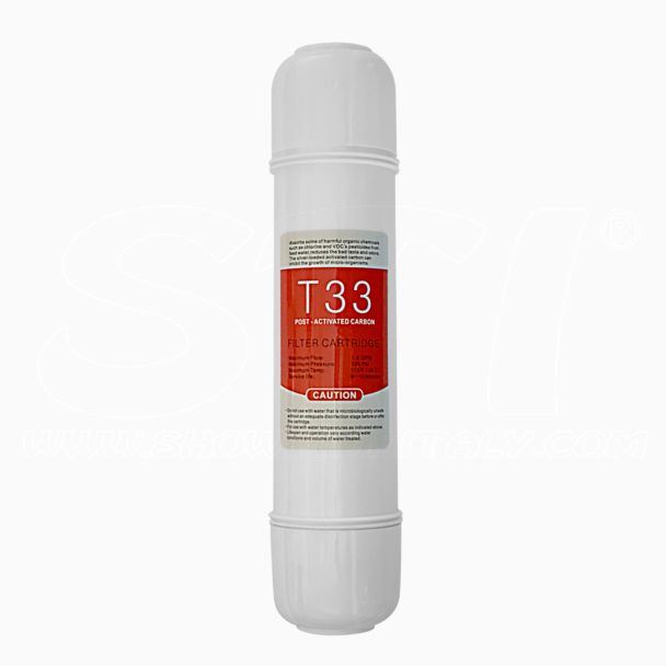 Cartuccia Filtro in Carboni attivi anti odori-sapori T33 attacco fast 3/8”