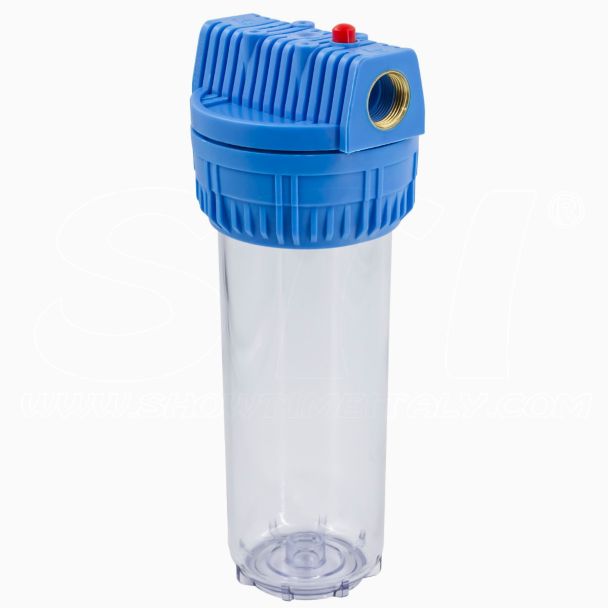 Portafiltro Acqua Singolo 10” 3/4” porta in Ottone