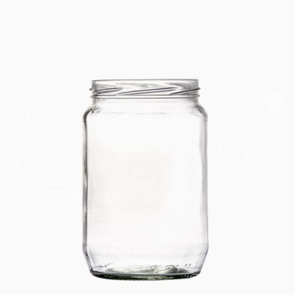 Vaso Tondo 580ml in Vetro diam.82 per conserve e marmellate 6 pz