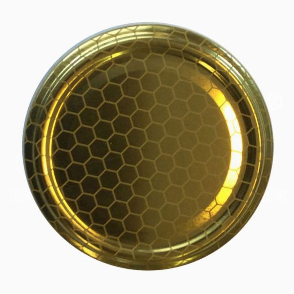 Tappo Capsula Miele diam.82 Twist-off in Metallo per Vaso Miele 6 pz