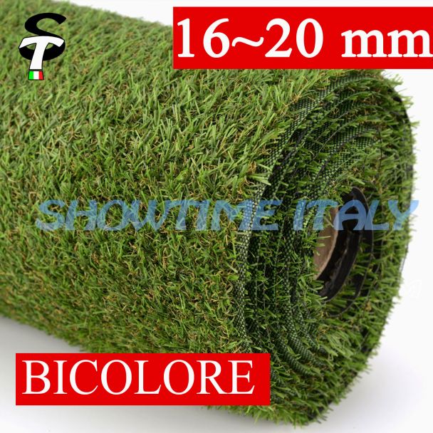 Prato sintetico 20mm calpestabile finta erba tappeto manto giardino esterno STI 1x10mt