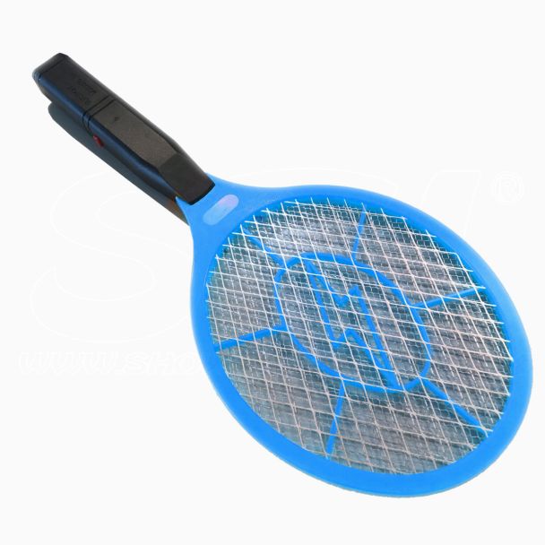 Racchetta Killer Elettrica Vespa Mosche Zanzare da campeggio a batteria Blu