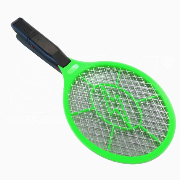 Racchetta Killer Elettrica Vespa Mosche Zanzare da campeggio a batteria Verde