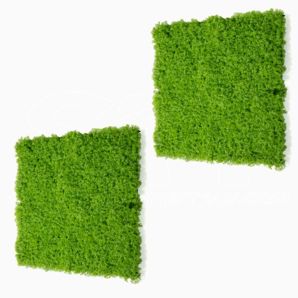 Siepe Pannello di Muschio artificiale 3D Verde Chiaro 100x50cm STI