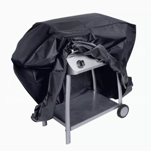 Telo Copribarbecue Colore Nero NR01 120x60cm Altezza 90cm Taglia M Resistente 