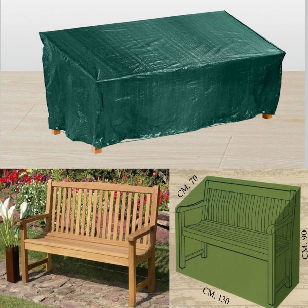 Telo Copripanchina 2 Sedute Colore Verde NR03 130x70cm Altezza 90cm Resistente