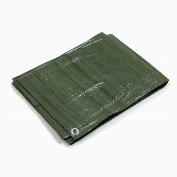 TELO OCCHIELLATO 85 gr VERDE BLU IMPERMEABILE COPRITUTTO MULTIUSO MISURA 5x6mt