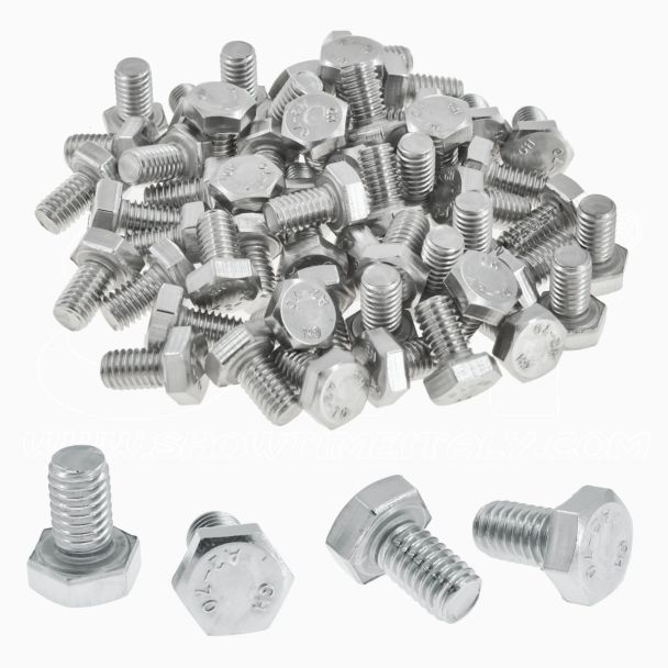Vite a Testa Esagonale DIN 933 Acciaio Inox A2 M5x16 50 pezzi
