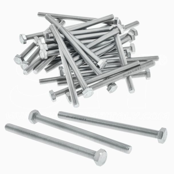 Vite a Testa Esagonale DIN 933 Acciaio Inox A2 M8x120 50 pezzi