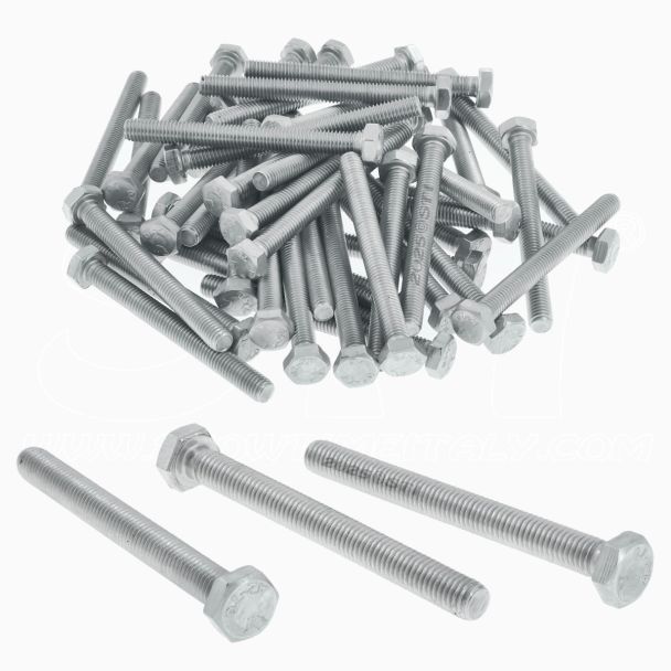 Vite a Testa Esagonale DIN 933 Acciaio Inox A2 M8x80 50 pezzi
